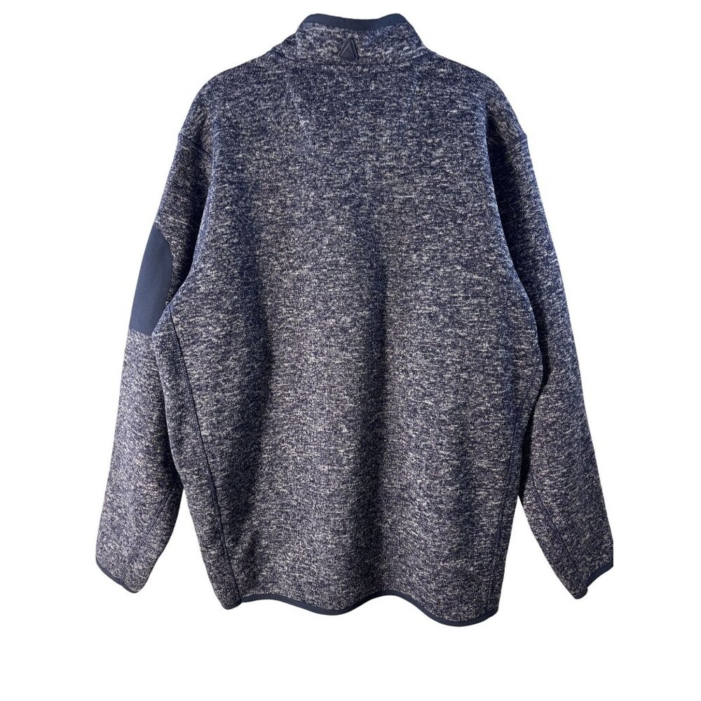 Dallas Cowboys Antigua XL Navy Heathered 1/4 Zip Pullover Sweatshirt With Zipper - Picture 2 of 7